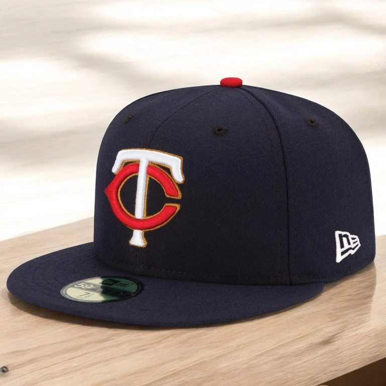 Men's MLB Minnesota Twins 5950 Ac Perf Fitted Navy