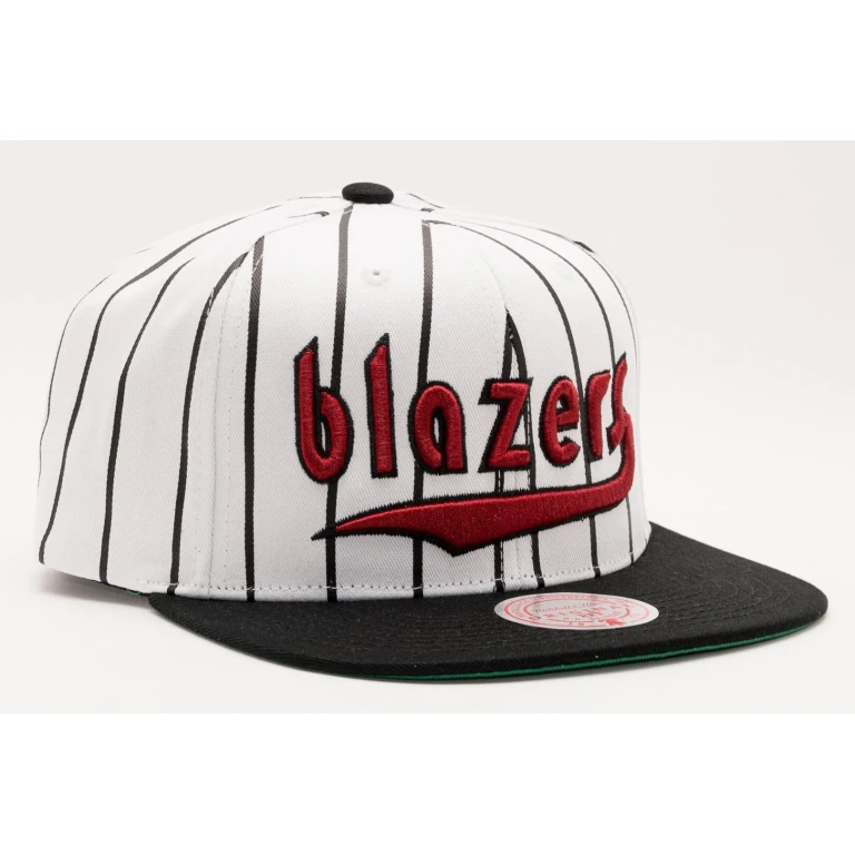 Men's NBA Retro Pinstripe Snapback Hwc Trail Blazers Snapback Caps