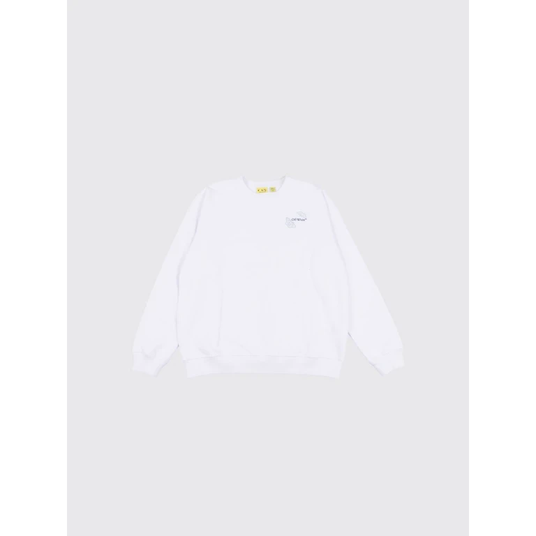 OFF-WHITE KIDS Sweater Kids color White (OGBA001S26FLE002100)