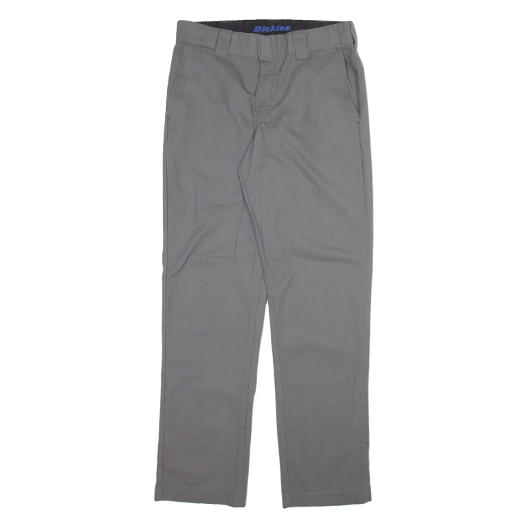 DICKIES Mens Trousers Grey Slim Tapered W32 L32