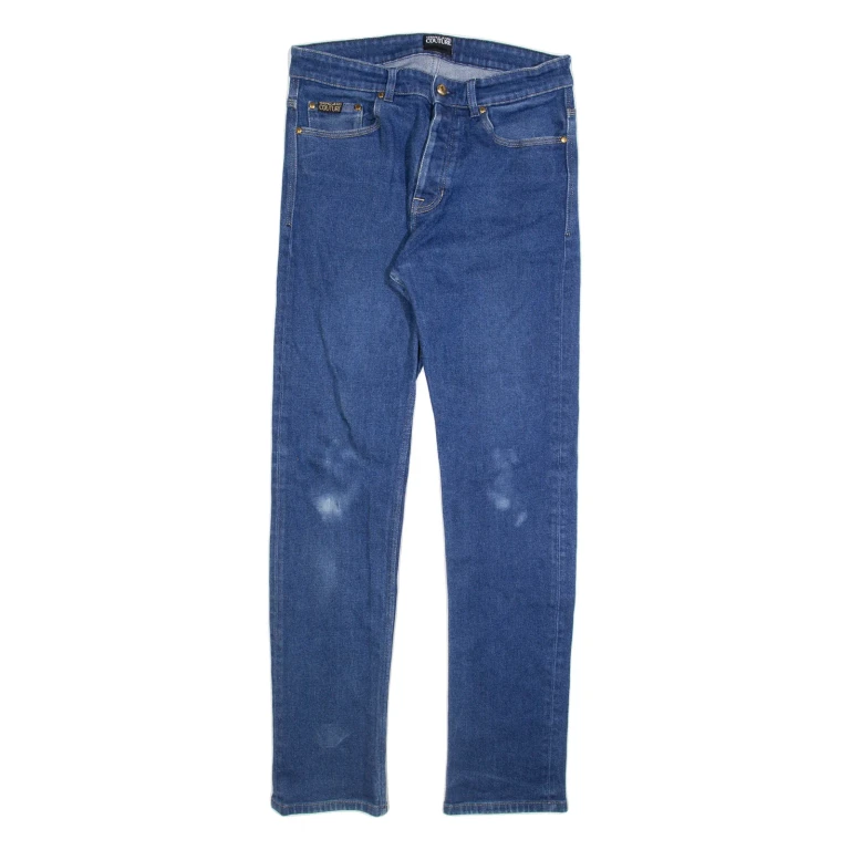 VERSACE JEANS Womens Jeans Blue Slim Straight W32 L32