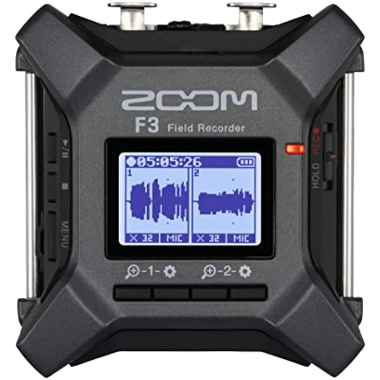 F3 Professional Field Recorder, 32-bit Float Recording, 2 Channel Recorder, Dual AD Converters, 2 Locking XLR/TRS Inputs, Battery Powered, Wireless Control