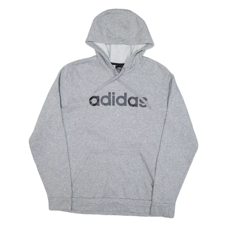 ADIDAS Mens Grey Hoodie M