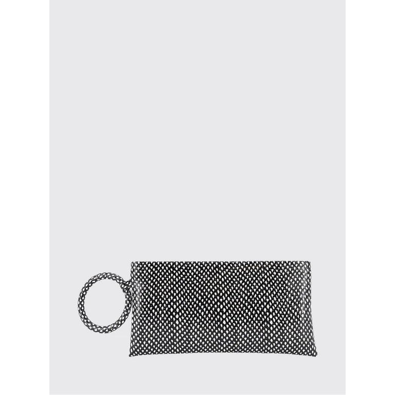 Aura Python-Print Calfskin Clutch with Side Handle (L1925LCL610PNWD)
