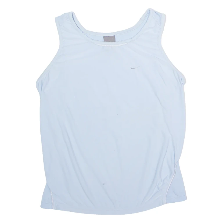 NIKE Womens Vest Blue Sleeveless M