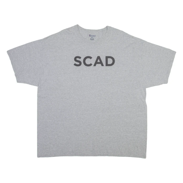 CHAMPION Mens T-Shirt Grey 2XL