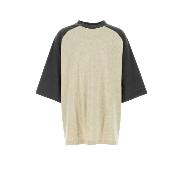 Fear Of God Essential Grey Cotton Oversize T-Shirt Heatherstoneirongrey Exterior - Men