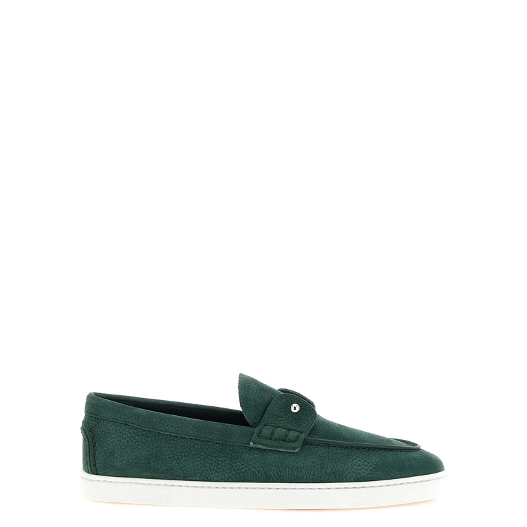 Christian Louboutin Bicolor Calfskin Slip-On Loafers - Men