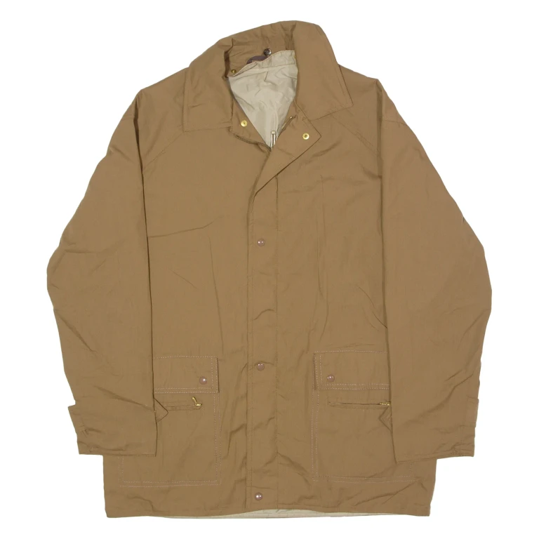 PROTECTOR Mens Trench Coat Brown 90s XL