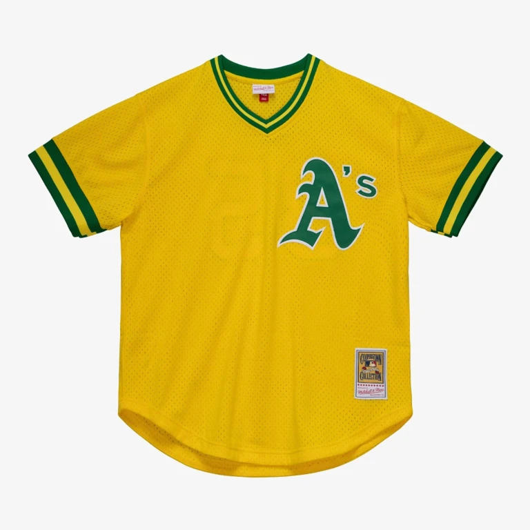 Men's MLB Authentic Bp Jersey - Athletics 1984 Rickey Henderson Jerseys