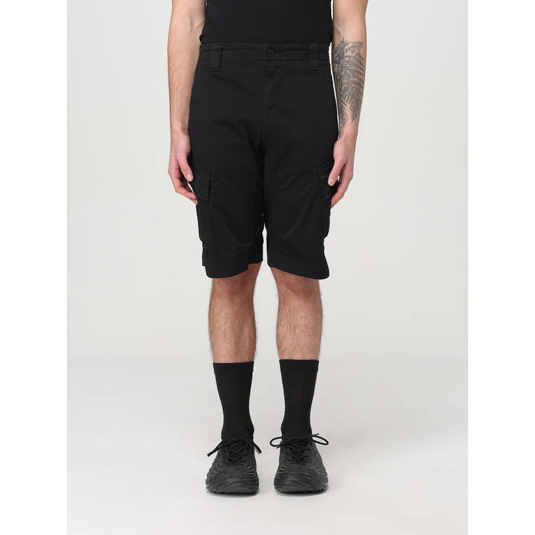 C. P. COMPANY Shorts Men color Black (18CMBE116A005694G999)