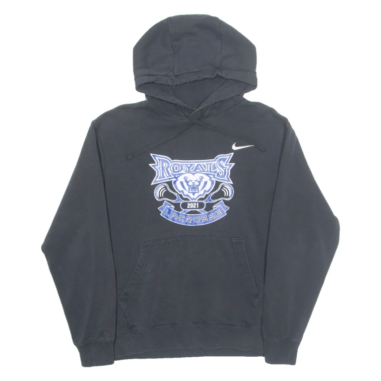 NIKE Royals Lacrosse Mens Black Hoodie USA M