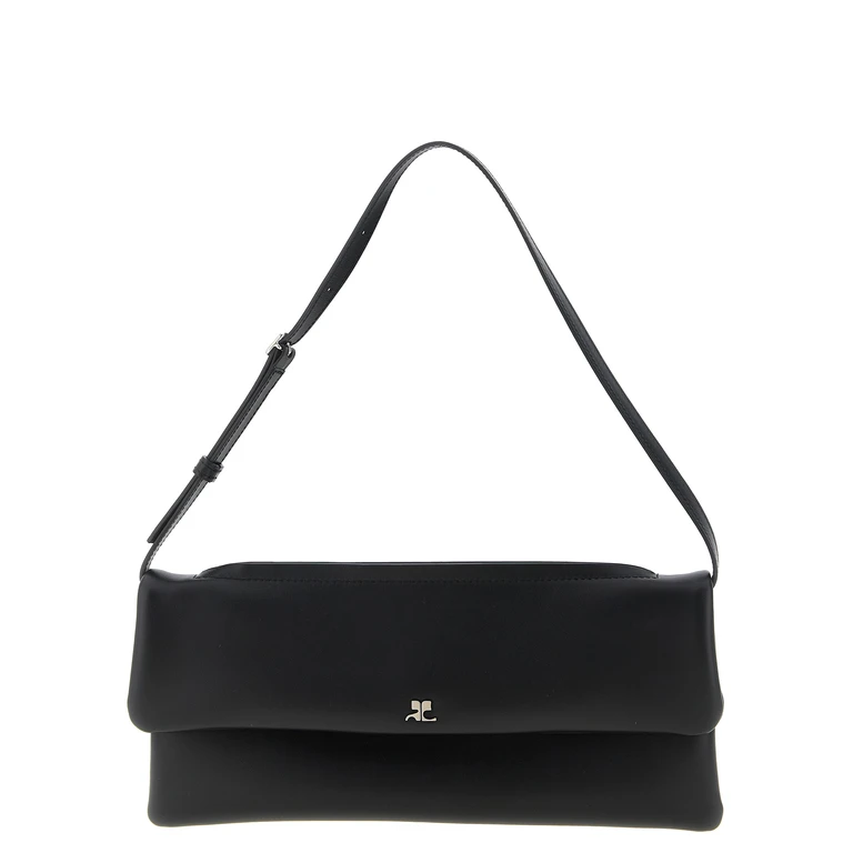CourrèGes Black Cowhide Clutch Bag - Women