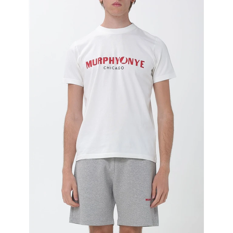 Crew-Neck T-Shirt in Cotton with Contrast Logo (T61100JE9549A00011)