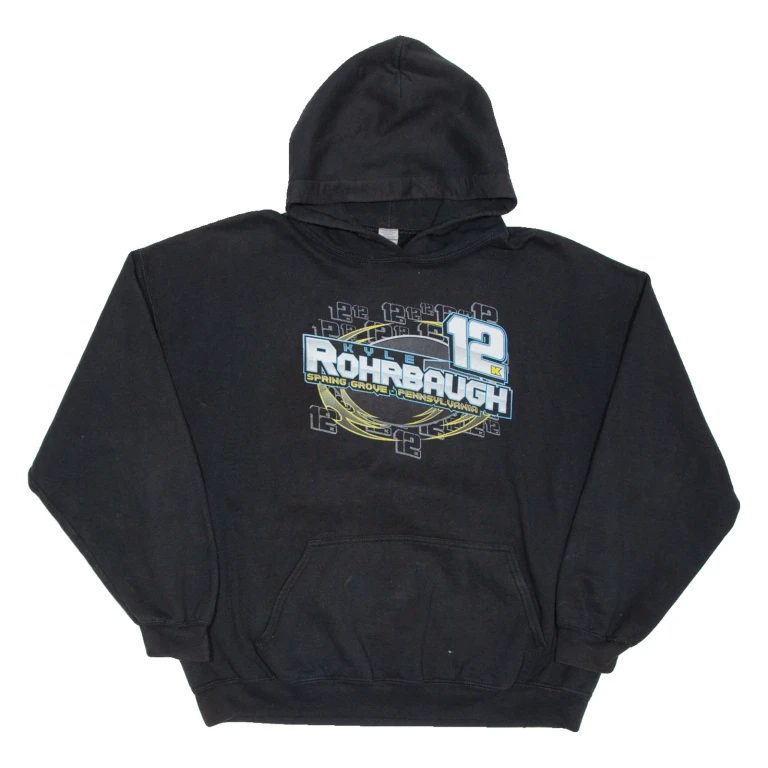 GILDAN Spring Grove Pennsylvania Mens Black Hoodie Pullover XL