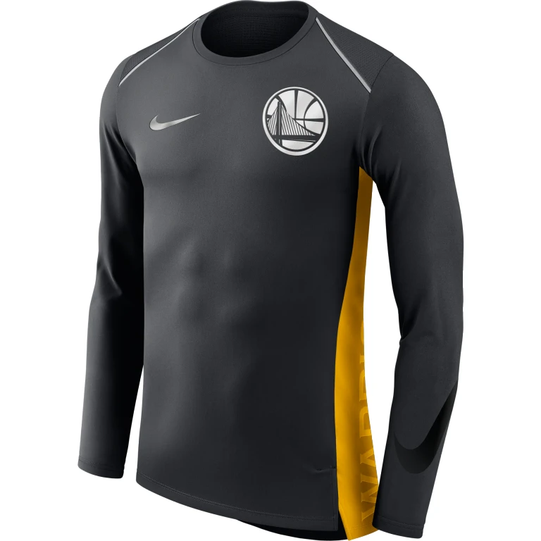 Men's NBA Golden State Warriors Dri-Fit Long Sleeve T-Shirt T-Shirts