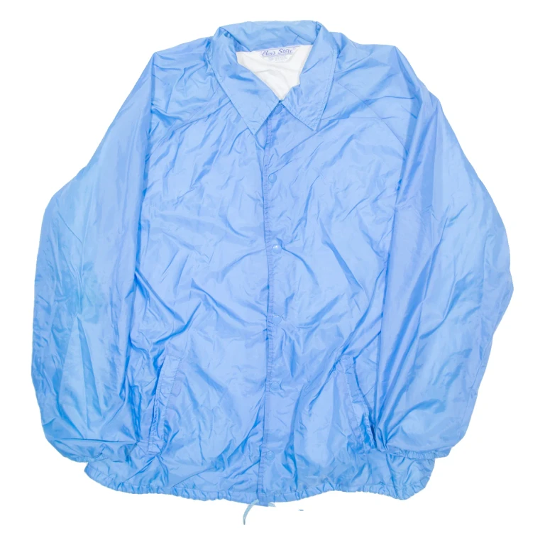 MENS STORE Mens Coach Jacket Blue Nylon XL