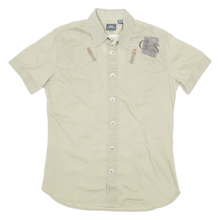G-STAR Mens Plain Shirt Green M