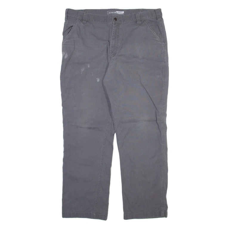 CARHARTT Mens Trousers Grey Relaxed Straight W40 L32