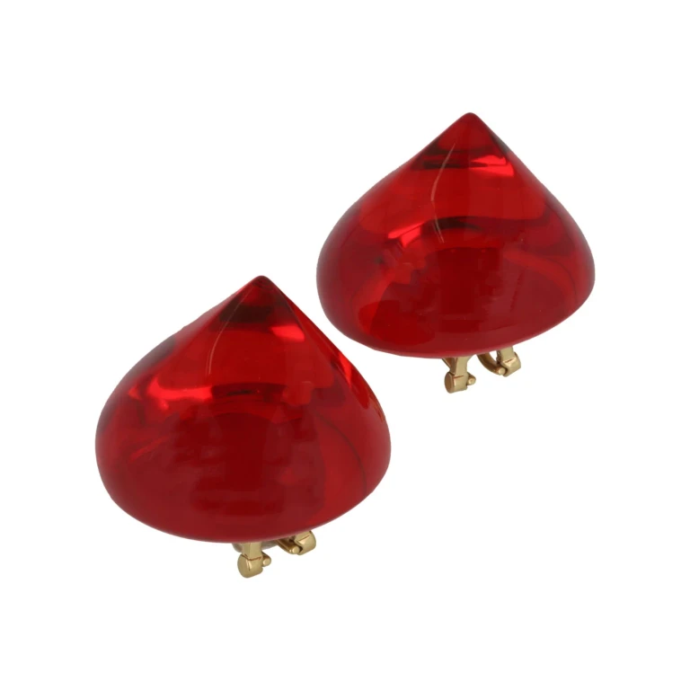 Large Sculptural Clip on Earrings