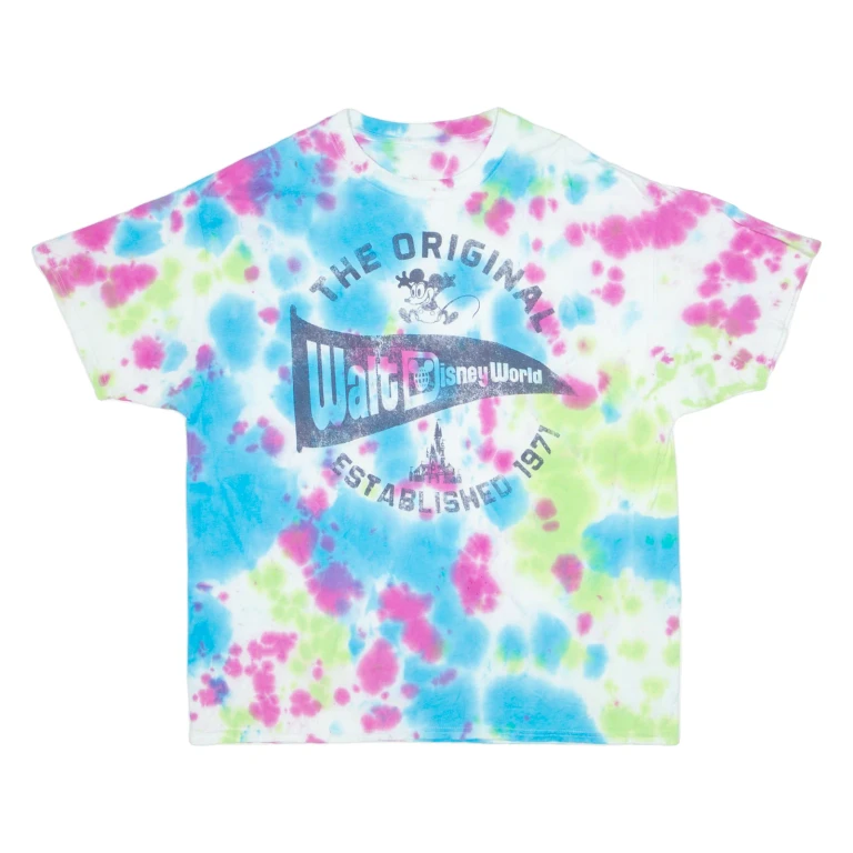 DISNEY Tie Dye Mens T-Shirt Blue USA XL