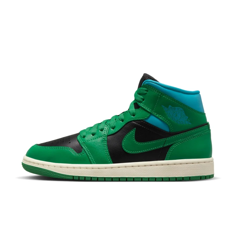 Women's Retro 1 Mid 'Lucky Green Aquatone' Sneakers