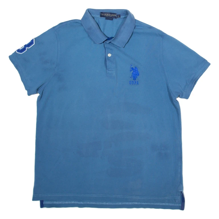 U.S POLO ASSN. Slim Fit Mens Polo Shirt Blue L