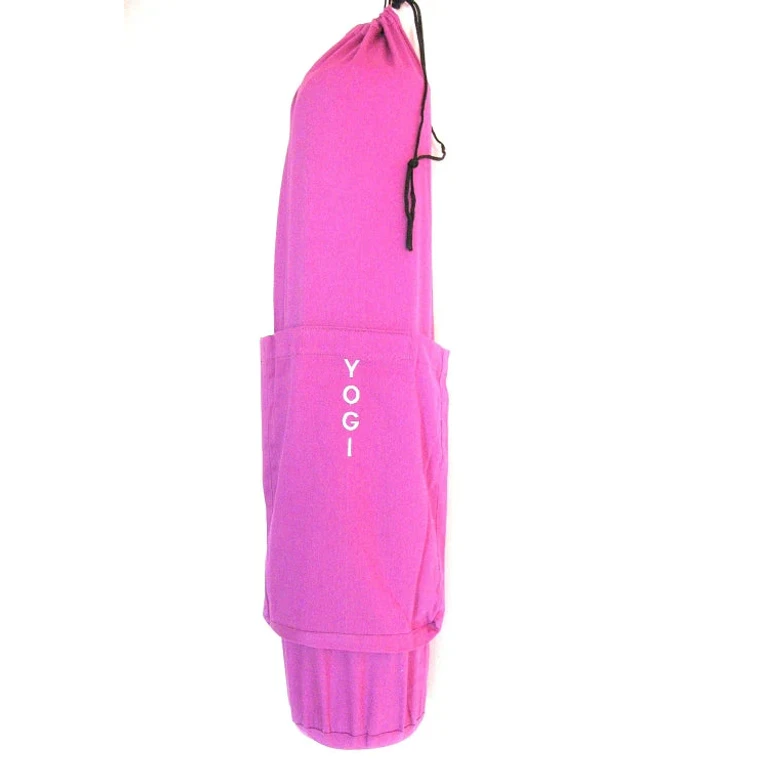 Yoga Bag - OMSutra Slogan Mat Bag - Pink / HARMONY -Drawstring