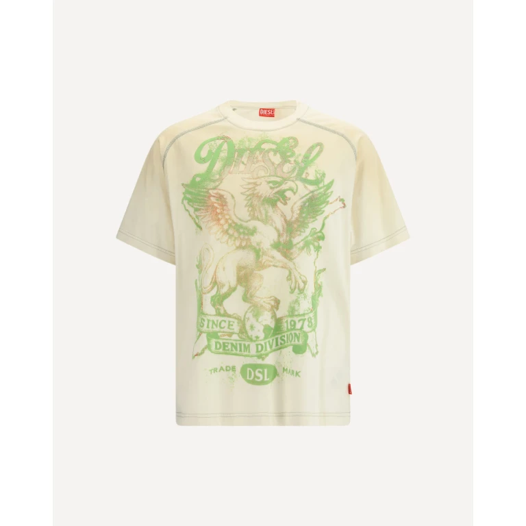 DIESEL T-Griffo T-shirt in organic cotton jersey Male XL