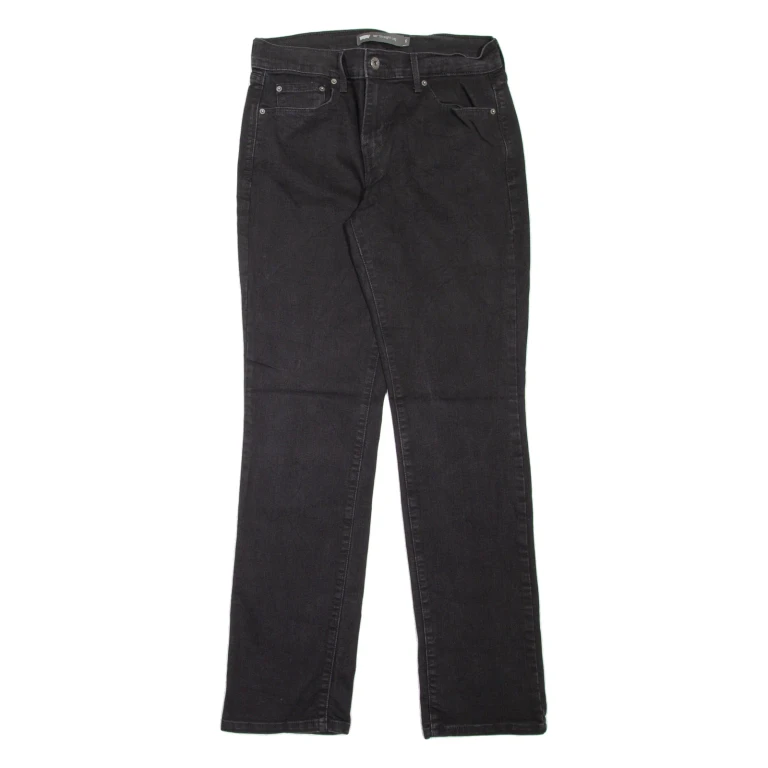 LEVI'S 505 Womens Jeans Black Regular Straight W28 L32