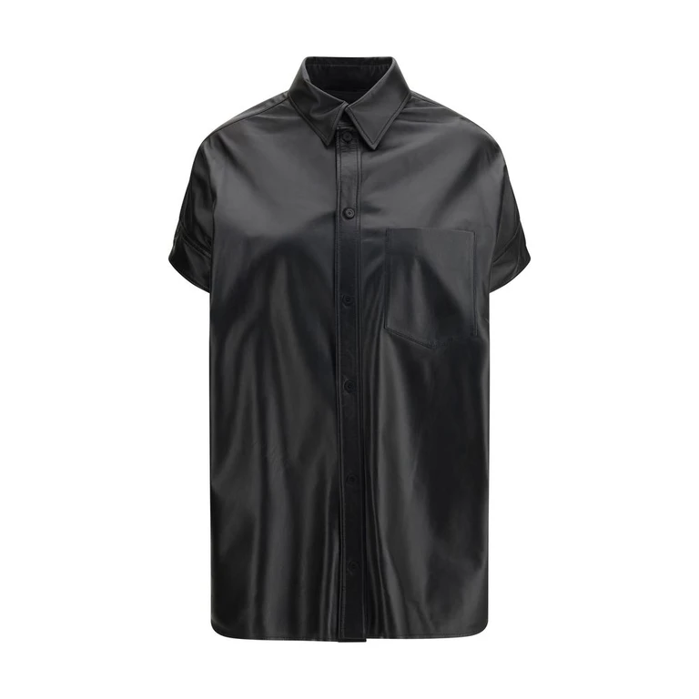 Balenciaga Black Lamb Ovis Aries Shortsleeve Shirt - Women