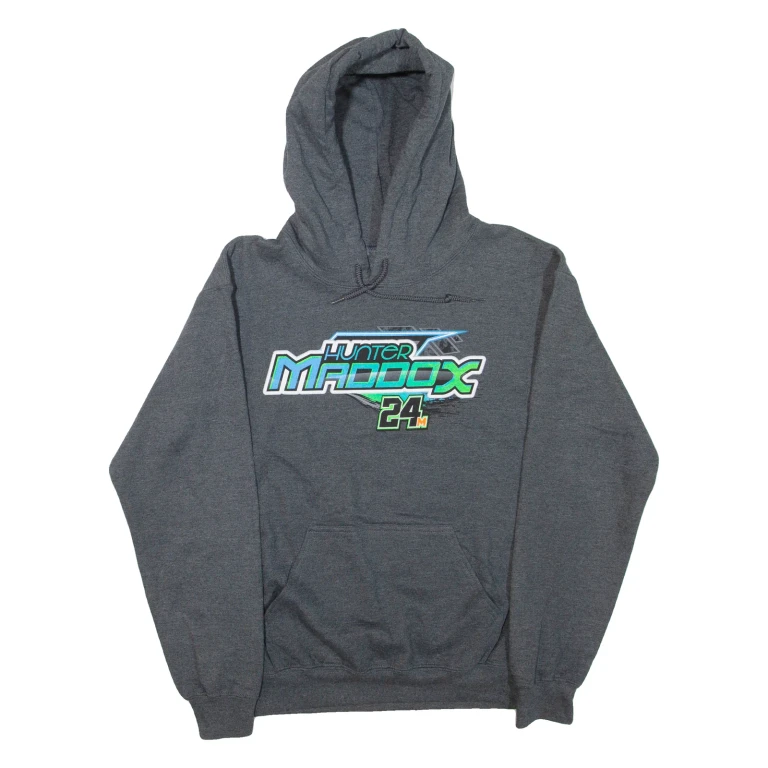 GILDAN Mens Grey Hoodie S