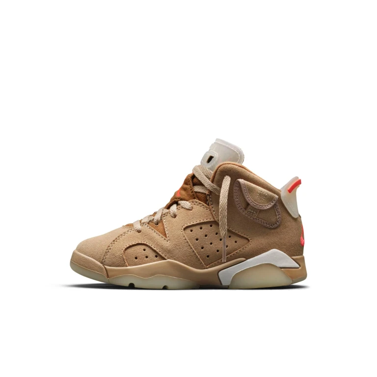 Preschool Retro 6 'Travis Scott British Khaki' Ps Sneakers