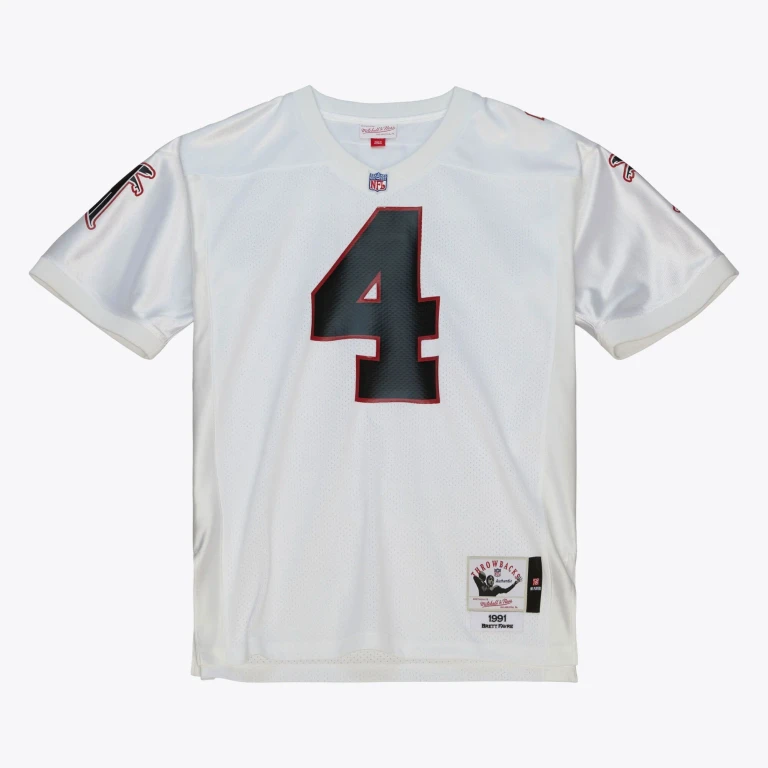 Men's NFL Authentic Jersey Falcons 1991 Brett Favre