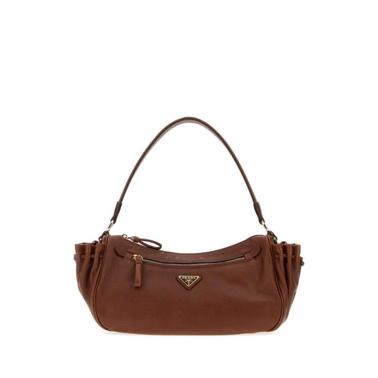 Caramel Leather Small Shoulder Bag Palissandro Borse A Mano