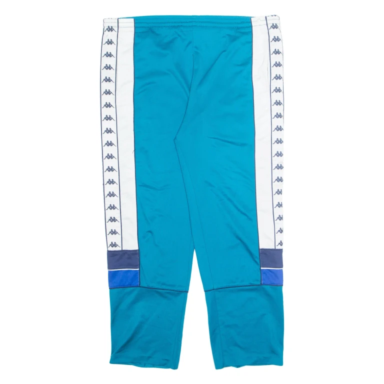 KAPPA Womens Sweatpants Blue Straight L W38 L27