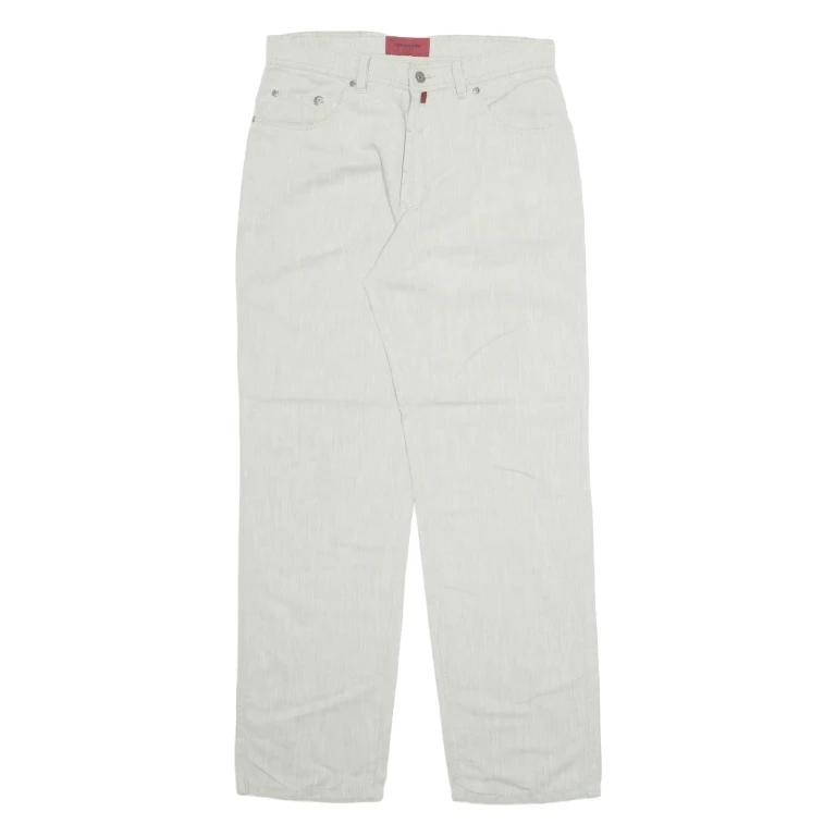 PIERRE CARDIN Mens Trousers Beige Regular Straight W30 L31
