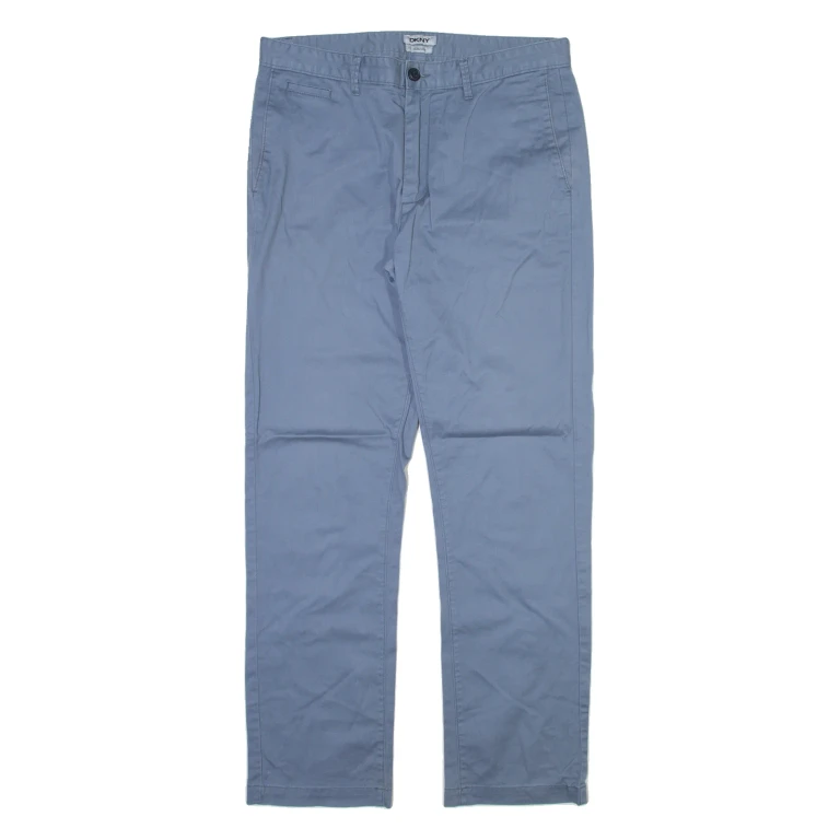 DKNY Mens Trousers Blue Slim Straight W33 L32