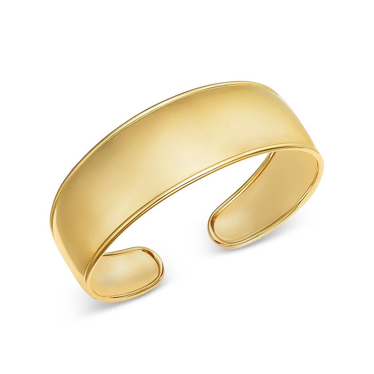 14K Yellow Gold Cuff Bangle