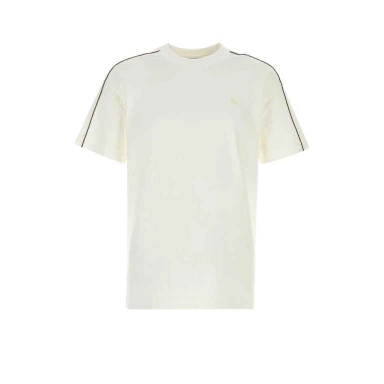 Burberry White Cotton T-Shirt Chalk Exterior - Men