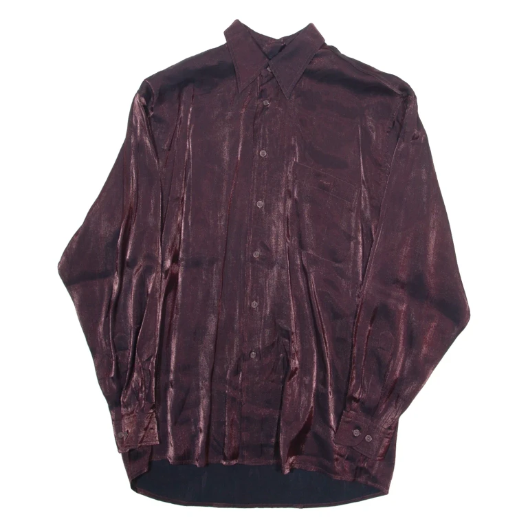 Womens Shirt Maroon Long Sleeve M