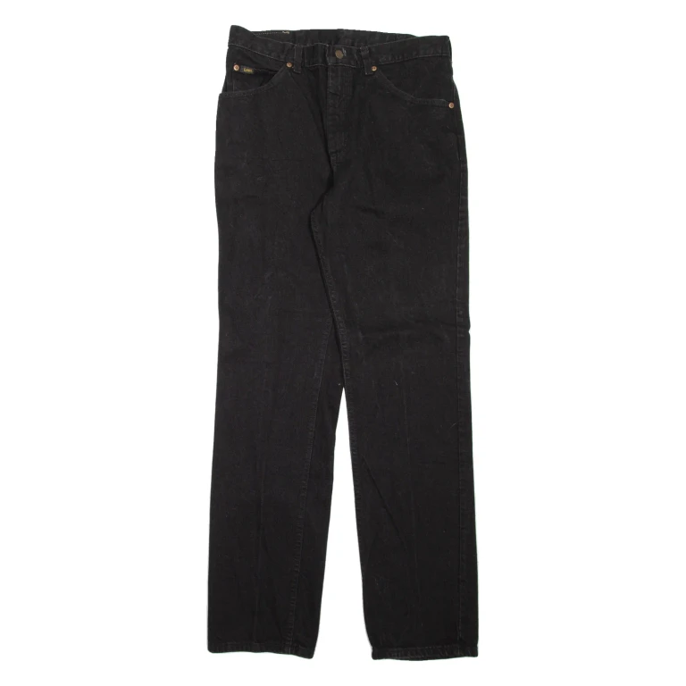 LEE Mens Jeans Black Regular Straight 90s W31 L34