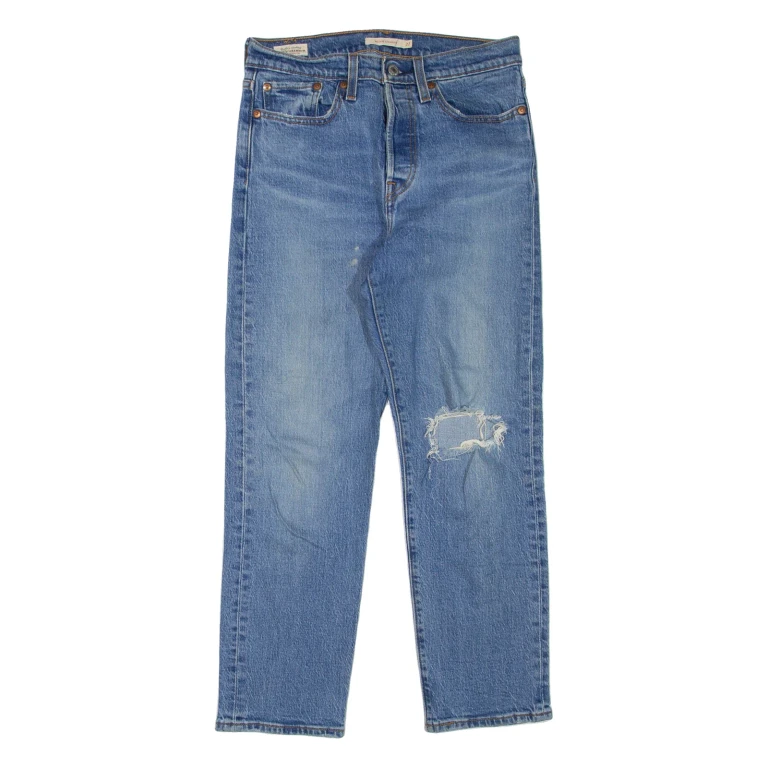 LEVI'S Wedgie Womens Jeans Blue Regular Tapered Stone Wash W27 L26