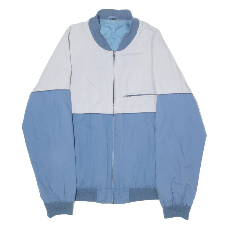 Mens Jacket Grey 90s Colourblock L