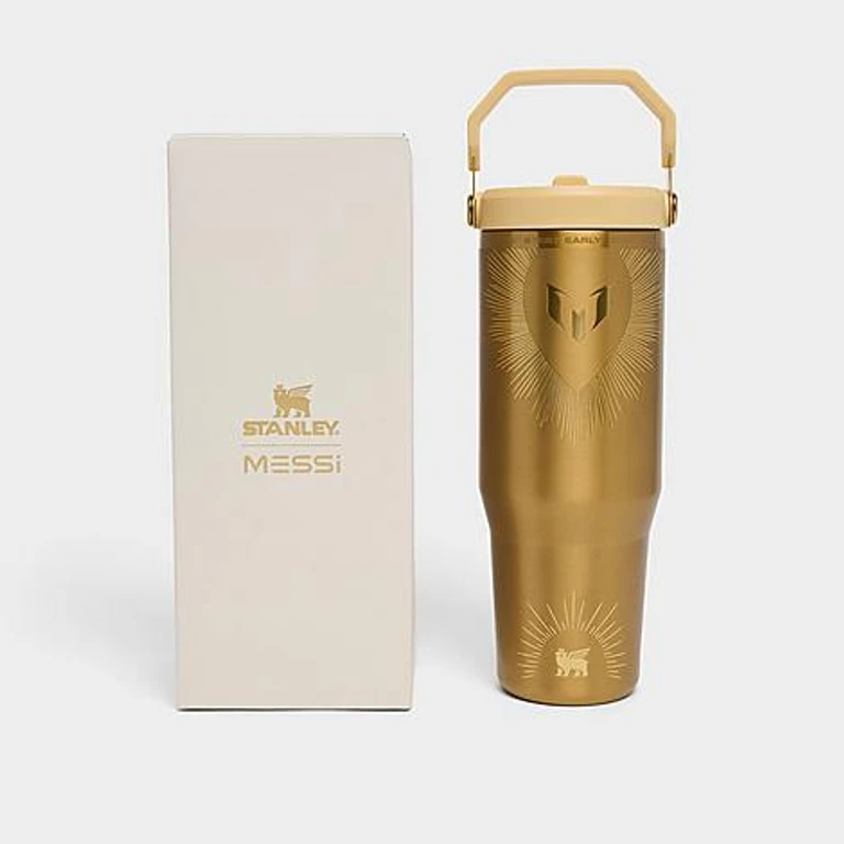 IceFlow Flip Straw Messi Tumbler (30 oz) in Messi Striker Blue
