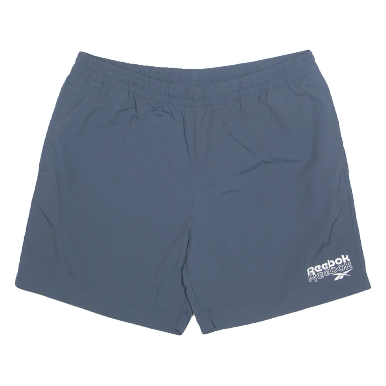 REEBOK Mens Sports Shorts Blue Relaxed XL W36