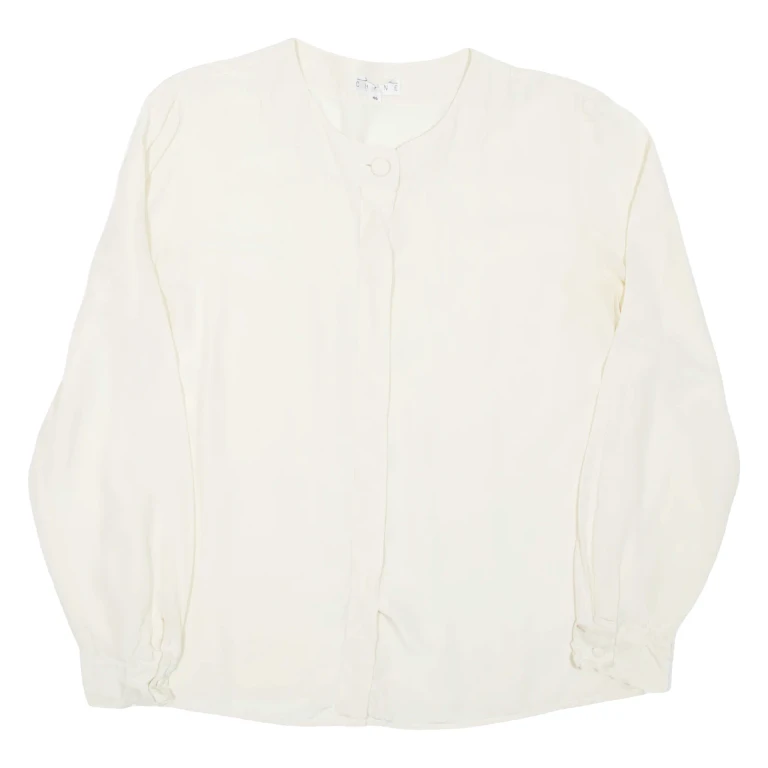 Womens Blouse Beige Long Sleeve L