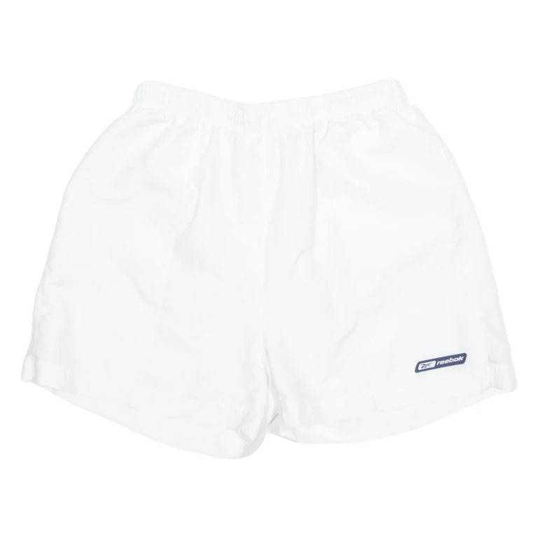 REEBOK Mesh Lined Mens Swimming Shorts White Relaxed L W28