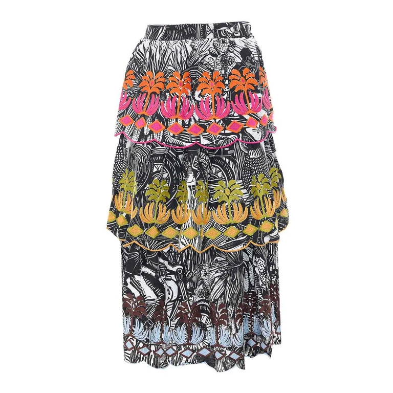 Farm Rio Jupe Midi - Multicolore (35768426081)