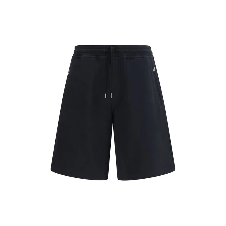 Brunello Cucinelli Black Cotton Bermuda Shorts - Men